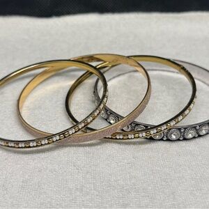 Vintage Gold and Silver Bangle Lot
